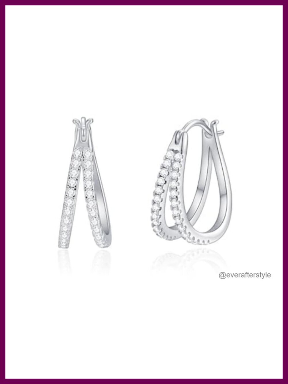 Double Hoop Earrings 14K Gold Plated Small Hoop Earrings for Women